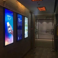A1 A2 A3 A4 A5 Boîte à lumière ultra-mince, panneau publicitaire LED, cadre rétroéclairé pour affiche de cinéma, affichage mural pour cinéma maison