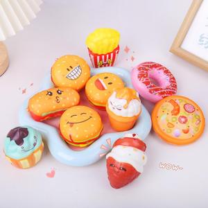 CHENXI Custom PU Foam <b>Squeeze</b> Toys Simulation Hamburger Bread Slow-Rebound Stress Relief Fidget Toys Stress <b>Ball</b> - Product Image 4