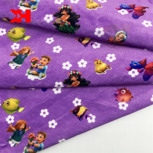 Kahn Bán Hàng Nóng 180gsm 97% Poly 3% Spandex Stretch <span class=keywords><strong>Fleece</strong></span> Tùy Chỉnh In Kỹ Thuật Số Mịn Minky Vải - Product Image 4