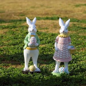 <strong>Top</strong> Sale <strong>Easter</strong> Items Handmade Resin Egg Bunny Crafts Ornaments for Home Living Room Tabletop Decoration - Product Image 6