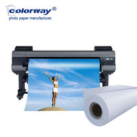 Venta directa de fábrica RC Photo Paper Roll 260g Papel impermeable brillante 12in 17 24/36 pulgadas para impresora de inyección de tinta