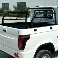 Mini camionnette électrique 4 places, double cabine, fourgonnette de passagers et de marchandises avec benne ouverte pour usage agricole et domestique