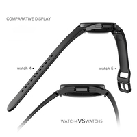 Correa de silicona con hebilla magnética oficial para Samsung Galaxy Watch 7 LTE 5 Pro 40mm 44mm, correa para Galaxy Watch 6 4 Classic 47 43mm