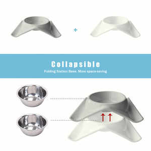 New Arrival <b>Cat</b> and Dog Two Colour Patchwork Feeding <b>Bowl</b> Pet Food Water Feeders Stainless for Pets Eating and Drinking - Product Image 3