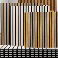 Panneau acoustique insonorisant en MDF à design 3D moderne, ignifuge, insonorisant, rainuré, pour appartement