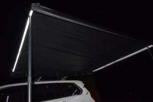<span class=keywords><strong>Toldo</strong></span> de Despliegue Rápido que se Anexa a la Lateral del Automóvil, 600D Oxford Resistente al Agua, Barra Interior LED para Cubierta Instantánea - Product Image 3