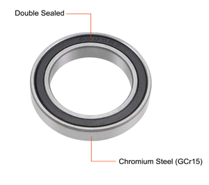 Rodamientos de Eje Delantero para Bicicleta 6805RS 25x37x7mm Rodamientos de Bolas de Pared Delgada 68052RS para Bicicleta - Product Image 4