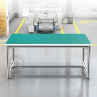 Banc de travail antistatique Weizhi de tailles standard, table d'assemblage, établi en aluminium avec prises