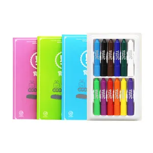 Paintyou Jumbo Crayons Twist able Crayons Ungiftig Wasch bar Leicht zu halten Seidig Große Buntstifte Hersteller für Kleinkinder 12 Farben