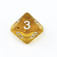 Ensemble de dés D10 multicolores transparents à motif de perles personnalisé Jeux de dés DND Dés polyédriques D10