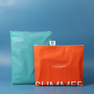 Bolsa <span class=keywords><strong>de</strong></span> Polietileno Biodegradable Esmerilada con Cierre Zip para Ropa Interior, Calcetines y Prendas <span class=keywords><strong>de</strong></span> Vestir, con Impresión en Grabado, MOQ Personalizado <span class=keywords><strong>de</strong></span> 1000 Piezas - Product Image 1