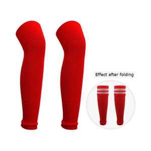 Pieghevoli per giovani adulti scaldini da uomo sopra le <span class=keywords><strong>calze</strong></span> sportive al ginocchio elastici per calzoni da calcio copri polpaccio per le gambe <span class=keywords><strong>calze</strong></span> da calcio - Product Image 6