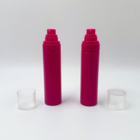 Flacon pulvérisateur à brume fine de 100 ml et 120 ml, couleur rose mat, avec bouchon d'étanchéité, pour écran solaire, cosmétiques, emballage de soins de la peau