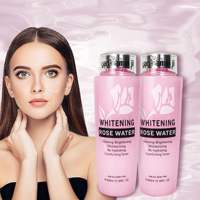 X Pure Organic Bulgarian Rose Water Toner Dengan Asam Hialuronat Perawatan Kulit Vegan untuk Kulit Kering Melembapkan Memutihkan Anti-Penuaan