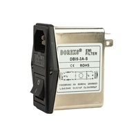 Prise de sécurité DOREXS DBI5-10A 1A 3A 10A avec filtre anti-bruit, certifiée CE CQC, 115/250VAC 50/60Hz, fournie directement par l'usine