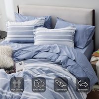 Nouveaux ensembles de couettes OEM ODM personnalisés 2026, 7 pièces, motif rayé, literie de luxe pour femmes, hommes, enfants et adolescents, 100TC