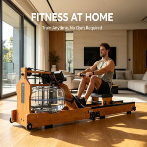 Máquina de <span class=keywords><strong>Remo</strong></span> <span class=keywords><strong>Vertical</strong></span> Plegable de Madera con Resistencia al Agua Real para Gimnasio en Casa, Entrenamiento de Cuerpo Completo - Product Image 1