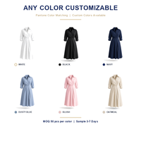 Robe chemise personnalisée pour femme, dentelle, impression numérique, vente en gros, maxi, coton, manches longues, boutonnée, fabricant OEM ODM, marque privée