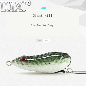 Señuelo de rana de pesca suave LUTAC, cebo artificial para Señuelos de Pesca, Spinners, Topwater, anzuelo único de acero fino de alto carbono, 60mm14g - Product Image 6