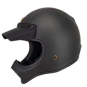 Casque de moto vintage rétro en fibre de carbone EU, casques de moto tout-terrain, motocross, moto, capacete - Product Image 1