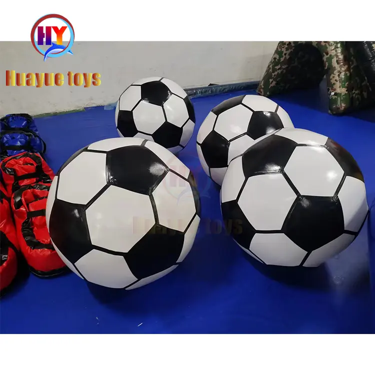 Large PVC inflatable football balloon,airtight huge inflatable soccer beach balls