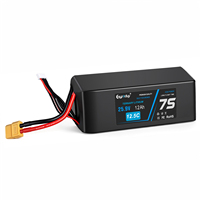 Kapasitas Tinggi 12000mAh 7S 25.9V 12.5C Baterai Drone Lithium Polymer Ternary CE RoHS XT90 dengan Kabel Penyeimbang JST-XH
