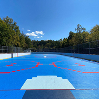 Modularer PP-Verbundbelag für Rollschuh-Sportplätze Outdoor-Inline-Hockey-Kunststofffliesen Sportbodenbelag