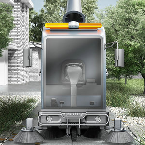 Big Size Powered Driveway <b>Floor</b> <b>Cleaning</b> <b>Machine</b> Street Pavement Road Truck - Product Image 1