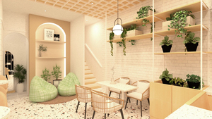 การออกแบบตกแต่งภายในร้านขนมหวานสมัยใหม่ เคาน์เตอร์โชว์เบเกอรี่แบบกำหนดเอง ตู้โชว์ไม้ เฟอร์นิเจอร์ร้านกาแฟ ตกแต่งร้านค้า - Product Image 6