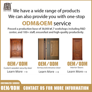 Thiết kế cửa ra vào bằng gỗ bọc thép bền thời trang của Trung Quốc cho cửa trước bằng kim loại thanh lịch ngoài trời cho ngoại thất căn hộ - Product Image 5