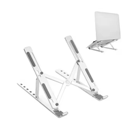 Support portable pour ordinateur portable en alliage d'aluminium réglable, support pour ordinateur portable, support pour tablette, support pliable pour ordinateur portable