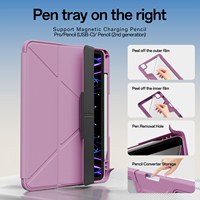 Kenke, alta calidad, recién llegado, funda negra tipo armadura para tableta, funda de tres pliegues, reposo automático/despertador para iPad 10th (2022) 10,9"