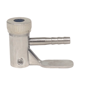 Moulinet de gonflage portable en alliage de zinc avec poignée argentée, 40g |   Outil rapide pour pneus avec interface de 6 mm - Product Image 3