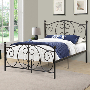 Marco de cama de metal personalizado con base de plataforma cómoda Muebles de dormitorio modernos que incluyen tamaños de cabecero King y Double - Product Image 3
