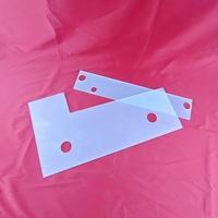 Silice fondue polie givrée de haute pureté sur mesure, à double tube, avec trous percés CNC, pour semi-conducteurs/usage en laboratoire