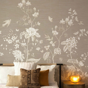 Murales de Pared con Diseño de Flores y Aves Personalizables 2026, Impresión Digital, <span class=keywords><strong>Papel</strong></span> <span class=keywords><strong>Tapiz</strong></span> Chino - Product Image 5