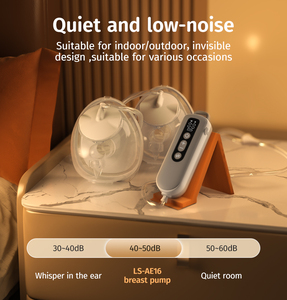 Portable BPA-Free Silicon Electric Breastfeeding <strong>Pump</strong> Manufacture Direct Wearable <strong>Handfree</strong> 3 Modes Small Size Baby Massage <strong>Pump</strong> - Product Image 3