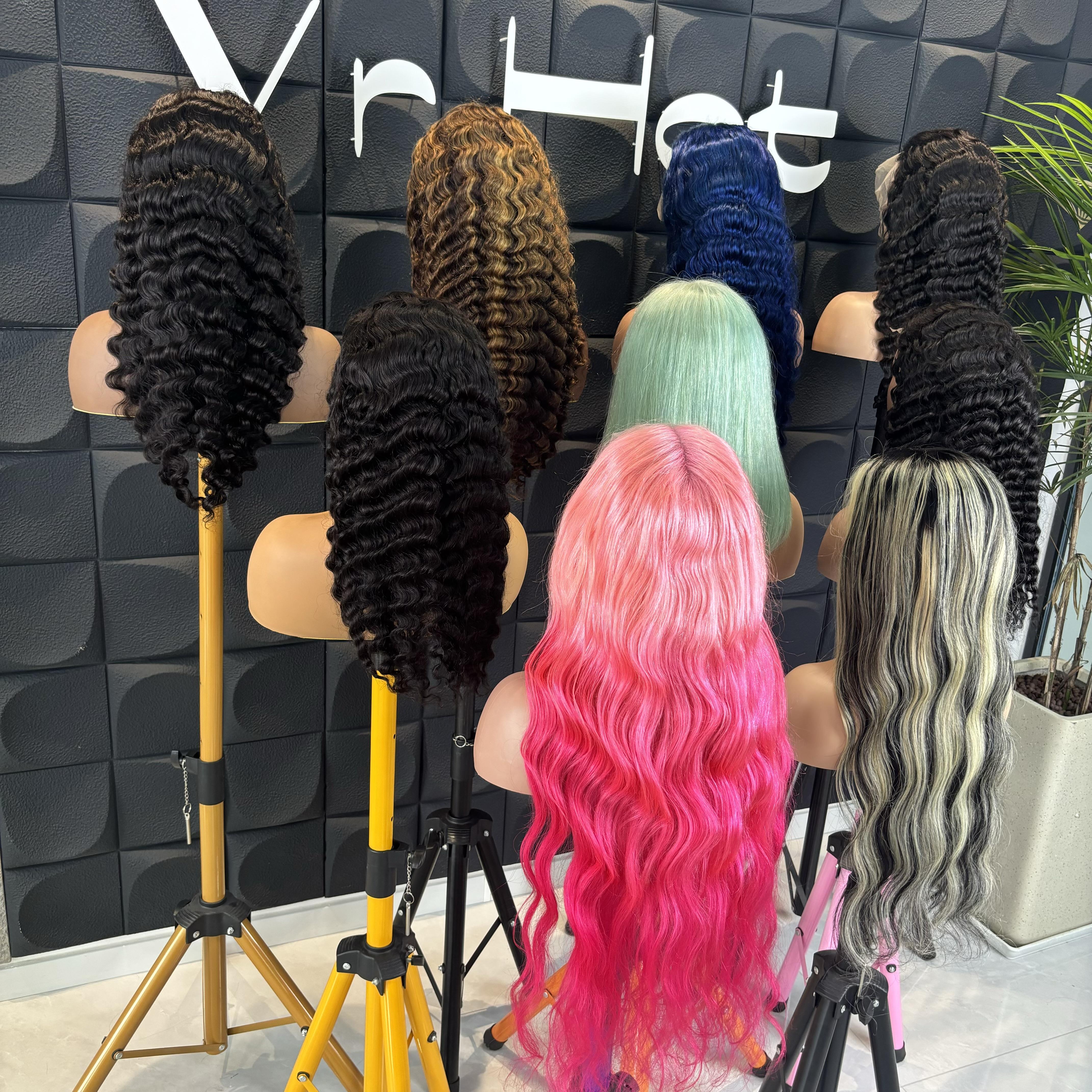 Pelucas de colores y rizadas personalizadas