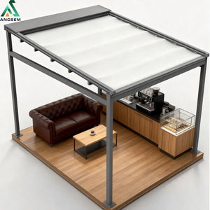 Auvent rétractable moderne en aluminium ANCSEM pour terrasse extérieure, imperméable et résistant au soleil - Product Image 5