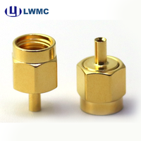 Conector SMA Hembra/Macho de Montaje en Brida para Cable de 0.47 mm, para Pruebas de Equipos Electrónicos, Venta Caliente