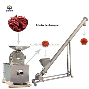 Chili Crusher Grinder Slijpen Vergruizer Kruidenpoeder Maken Machine Schroef Transportband Poeder Feeder Machine