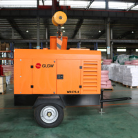 Petit compresseur d'air de 400 CFM, 12 bars, 175 psi, Tanzanie, Cummins 4BT, 93 kW, compresseur Aria portable, démolition, construction de ponts