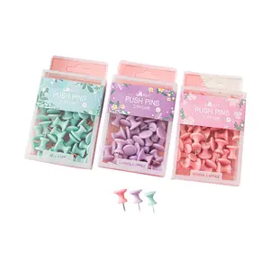 참신 Pushpin 사진 벽 손톱 플라스틱 프레스 손톱 푸시 핀 35pcs 색상 크기 I-네일 코르크 보드 메시지 공지 보드