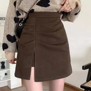 กระโปรงสั่งตัดสำหรับฤดูใบไม้ผลิและฤดูร้อน รุ่นใหม่ หนาขึ้น แฟชั่นทันสมัย เอวสูง ทรงเข้ารูป ผ่าข้าง - Product Image 2