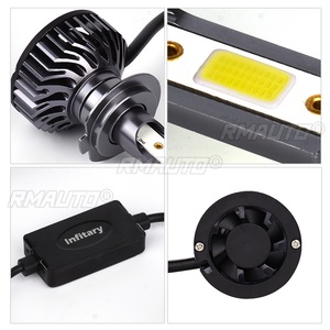 2PCS 12V H1 H4 H7 H11 9005 9006 COB LED ไฟหน้ารถหลอดไฟซุปเปอร์ไบรท์ โมดิฟายด์ ออโต้หลอดไฟอุปกรณ์เสริมในรถยนต์ - Product Image 4