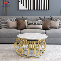 Table basse de luxe dorée multifonctionnelle nordique en métal acier inoxydable moderne meubles de maison table à manger contemporaine 5 pièces