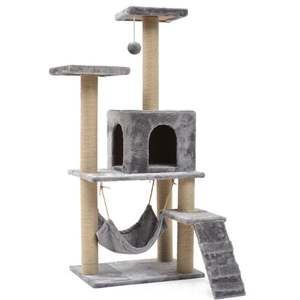 Nuevo Diseño de Lujo: Centro de Actividades para Gatos de Múltiples Niveles, Rascador Rosa, Poste de Sisal Resistente, Árbol para Gatos de Madera - Product Image 2