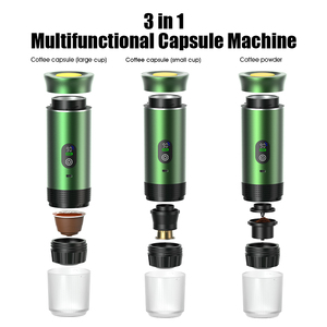 Nouvelle Version Portable de Machines à Expresso d'Extérieur, 20 Bars, Écran LED Électrique, 80ml, Compatible Capsules et Café Moulu, Cafetières Automatiques - Product Image 6