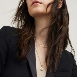 Chic Degin bijoux personnalisés en argent sterling 925 plaqué or 18 carats pendentif à breloque pièce ailée - Product Image 4