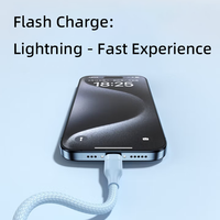 PD100W E-Mark USB Type C à Type C Câble tressé en nylon USB2.0 480Mbps 20V 5A Charge super rapide CE RoHs Reach Certification